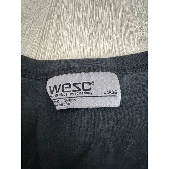 WESC Mickey Hand LA Black Tank Top