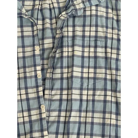 The New Ivy Brand Plaid Button Down Short Sleeve Shirt