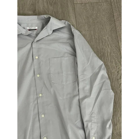 Van Heusen NWT Grey Button Down Dress Shirt