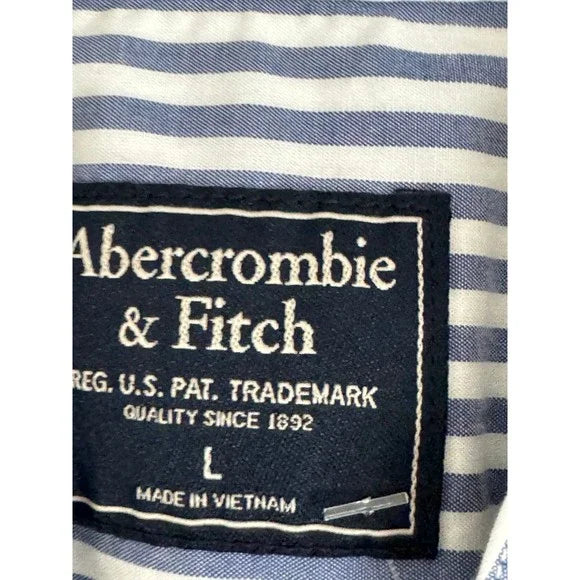 Abercrombie and Fitch Striped Button Down Dress Shirt