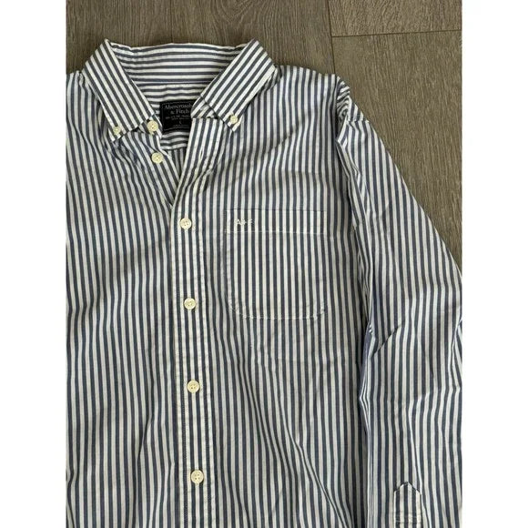 Abercrombie and Fitch Striped Button Down Dress Shirt