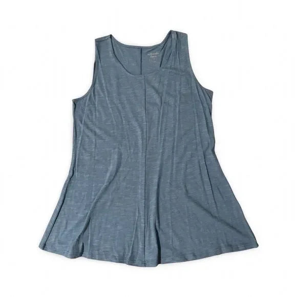 Naturals Blue Long Tank Top