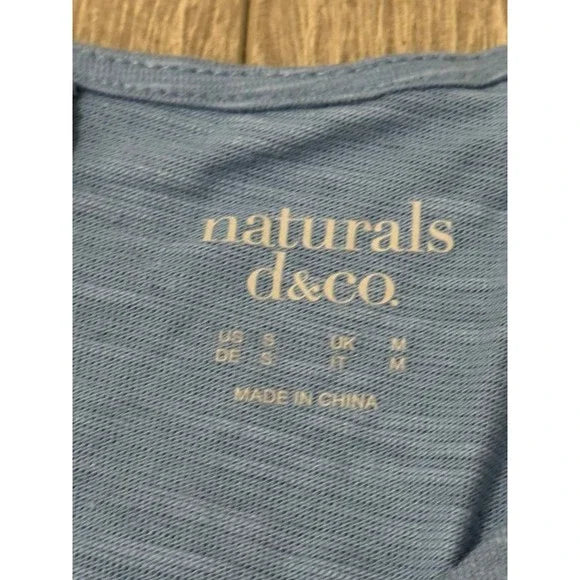 Naturals Blue Long Tank Top