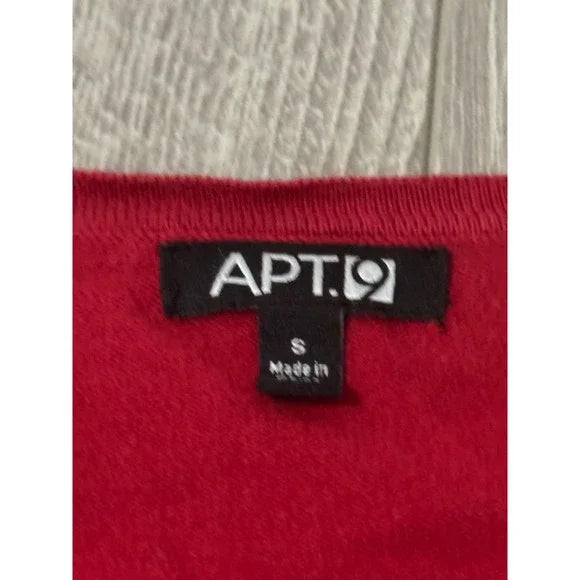 Apt 9 Red Sequin Cropped Cardigan Sweater