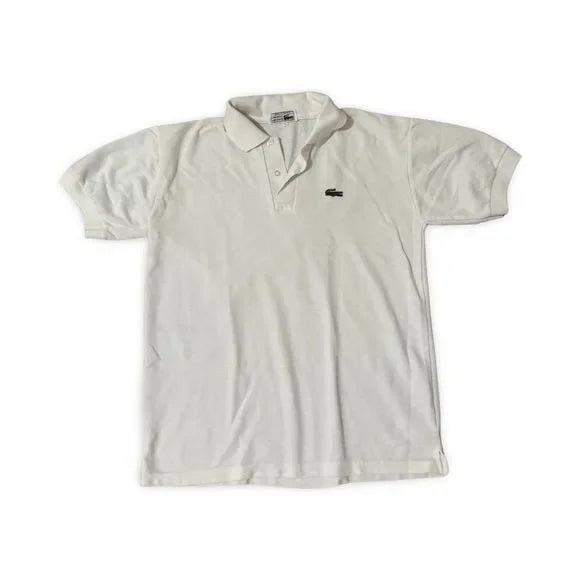 Lacoste White Polo Collared Shirt Top