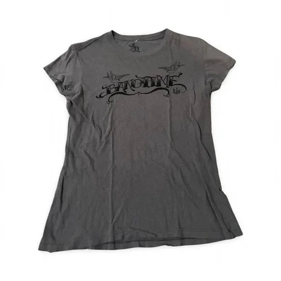 Bangtime Grey Graphic Tee Shirt