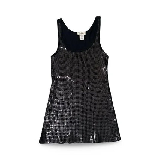 Younique Black Sequin Tank Top Shirt