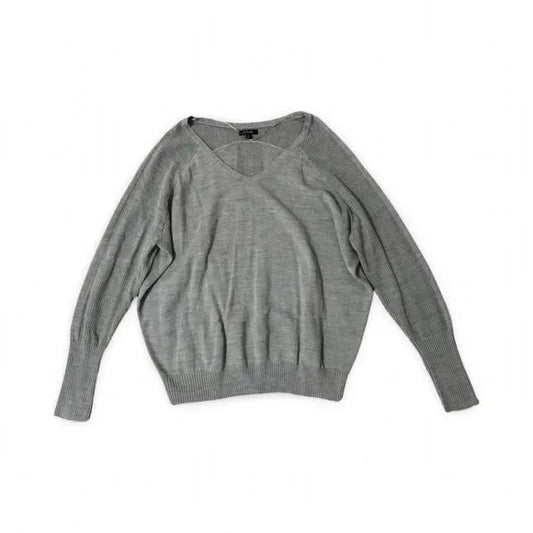 Apt 9 V Neck Grey Knitted Sweater