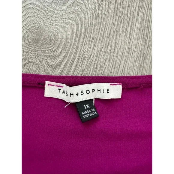 Tash and Sophie Magenta Casual Dress