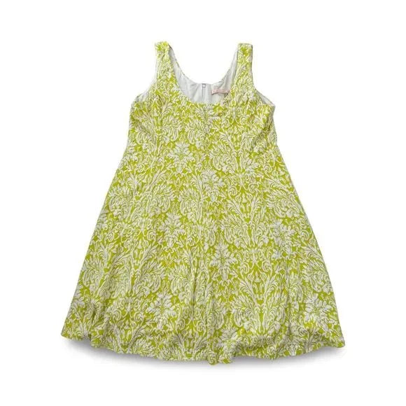 Hatch Yellow Laced Patterned Dress