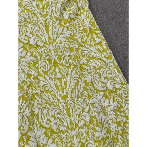 Hatch Yellow Laced Patterned Dress