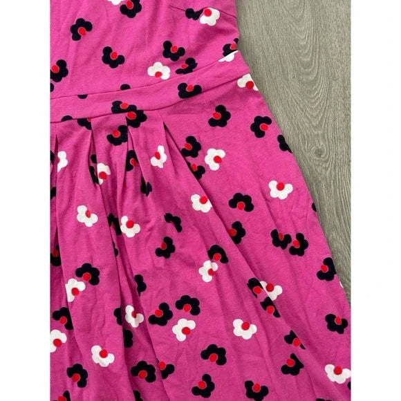 Boden Flower Patterned Pink Flowy Dress