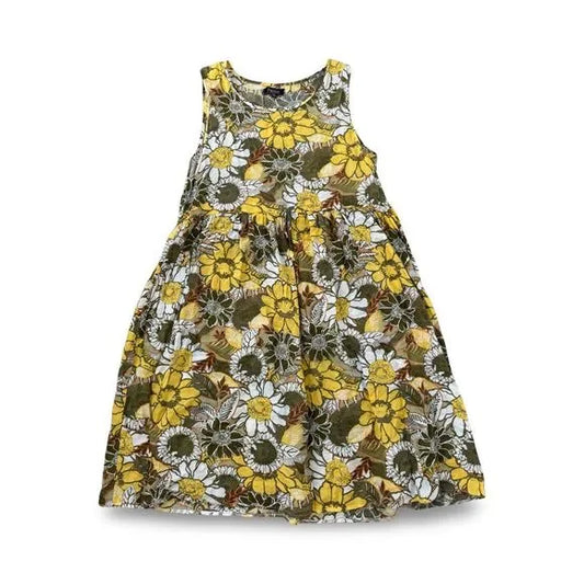 Papillon Yellow Floral Baby Doll Dress