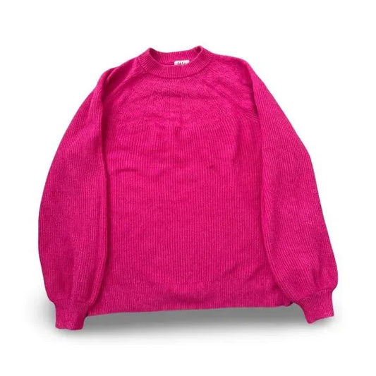 Style and Co Pink Knitted Cuff Sleeve Sweater