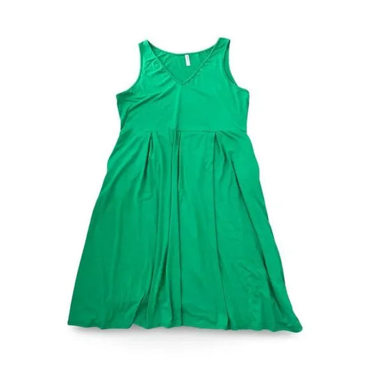 24Seven Green Sleeveless Summer Dress