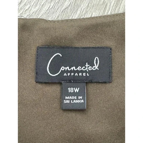 Connected Apparel Brown Casual Dress