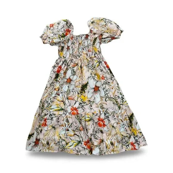 INC International Concepts Shirred Floral Dress