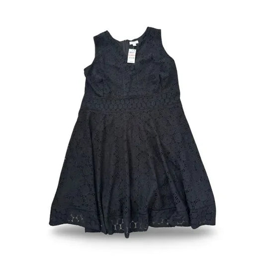 Charter Club NWT Black Eyelet Patterned Dress