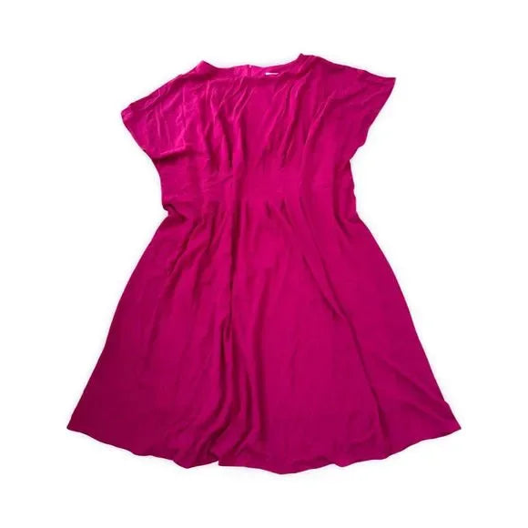 London Times Pink Waist Pleated Dress