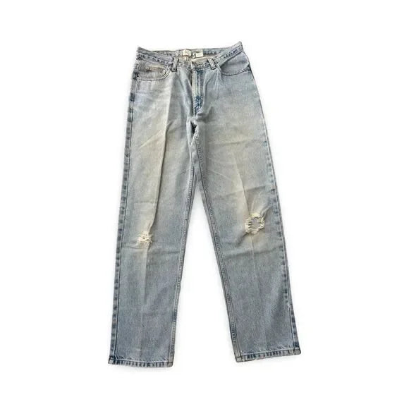 Calvin Klein Vintage Distressed Blue Denim Jeans