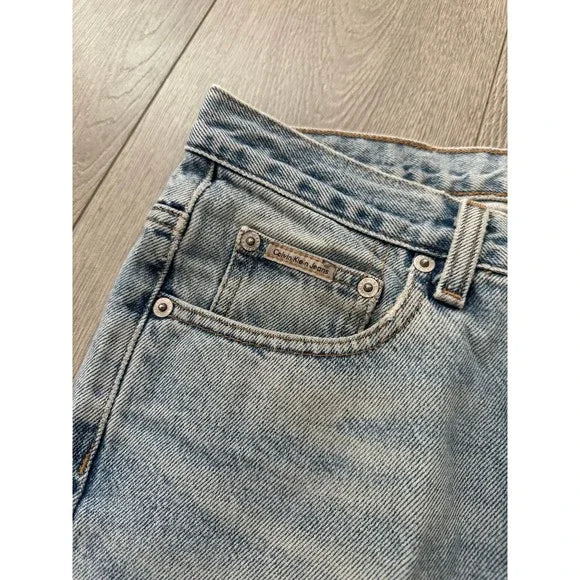 Calvin Klein Vintage Distressed Blue Denim Jeans