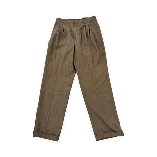 Vintage Brown Casual Dress Pants