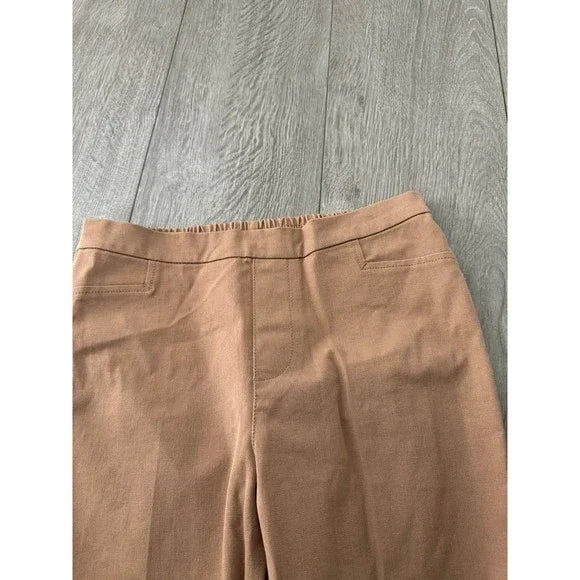 Isaac Mizrahi Live Tan Dress Casual Pants