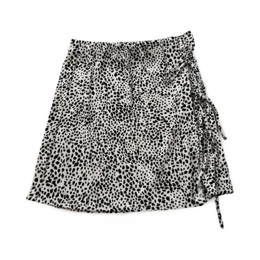 Windsor Cheetah Print Side Tie Mini Skirt