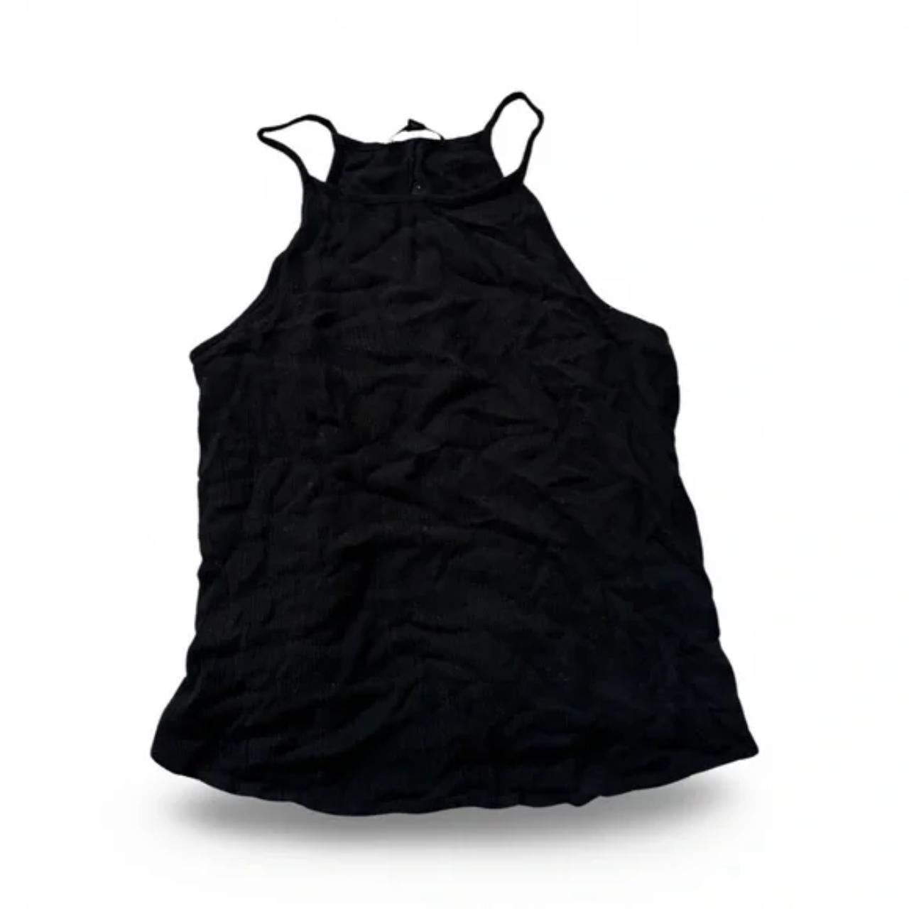 Ambiance Black Cropped Tank Top