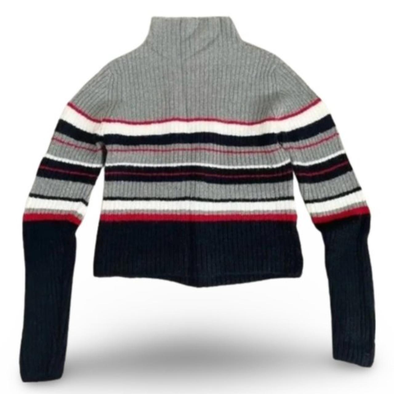 Q&A Vintage Striped Knitted Sweater Size: M Brand: Q&A (Vintage)