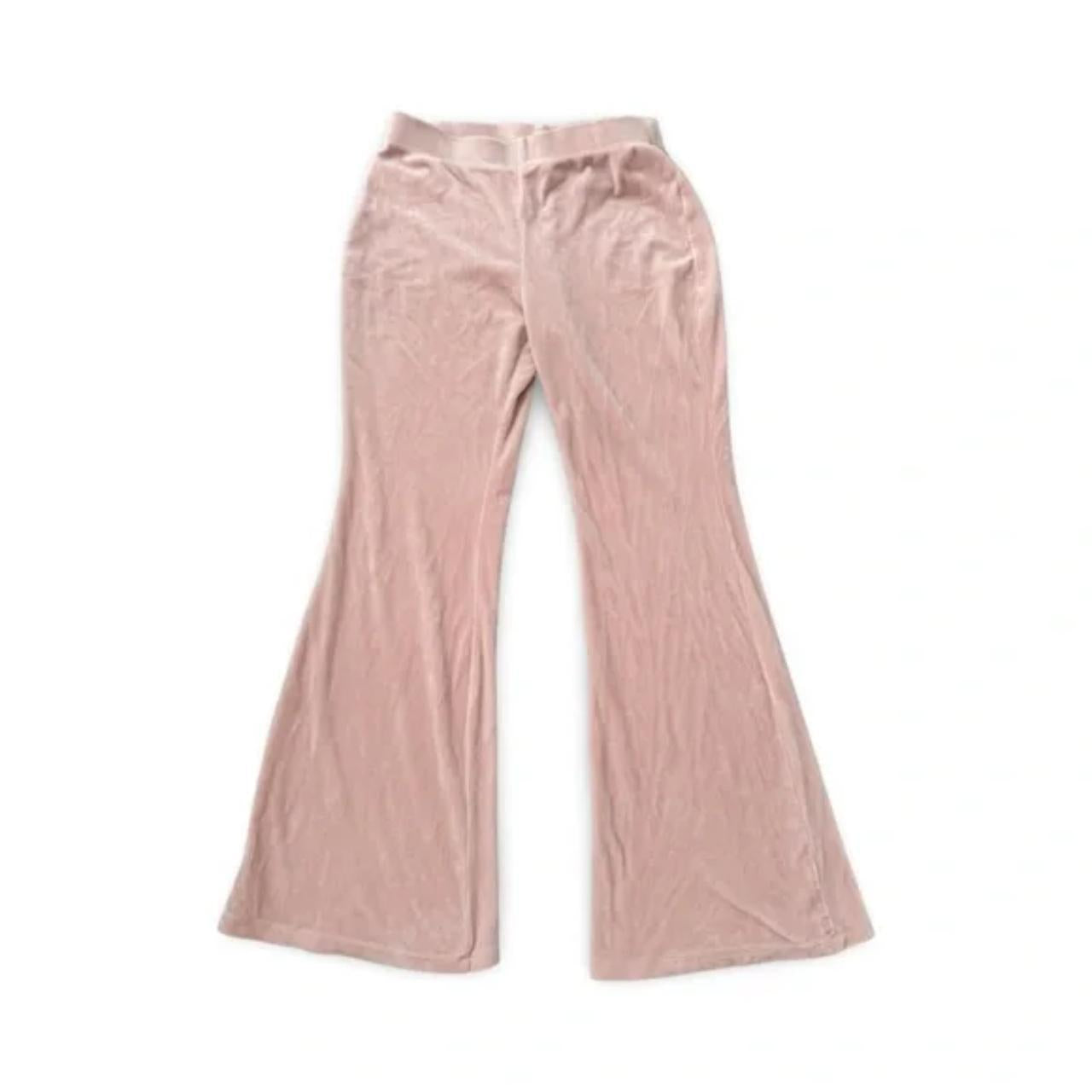 H&M Suede Pink Jogger Sweatpants