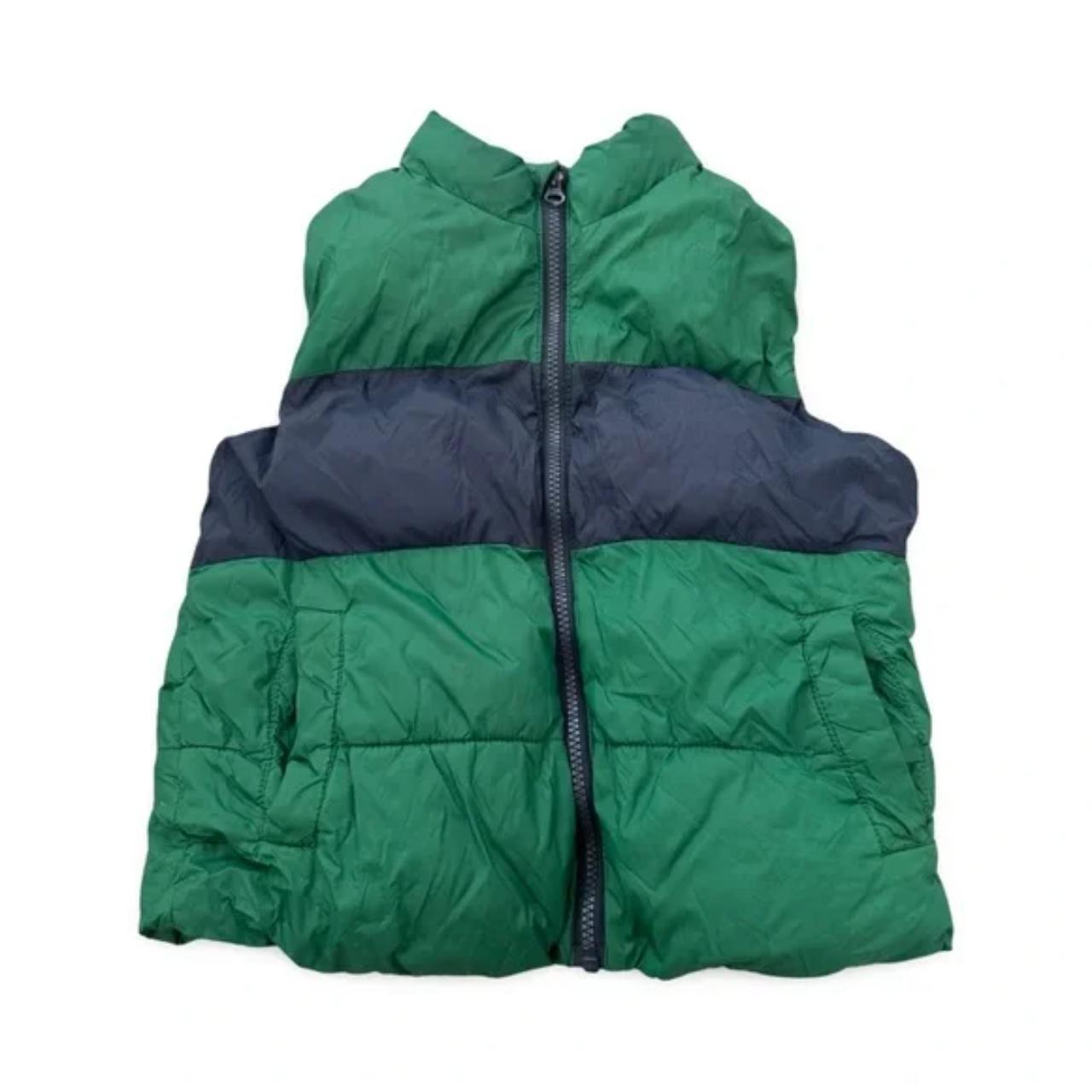 Old Navy Green Zip Up Puffer Vest