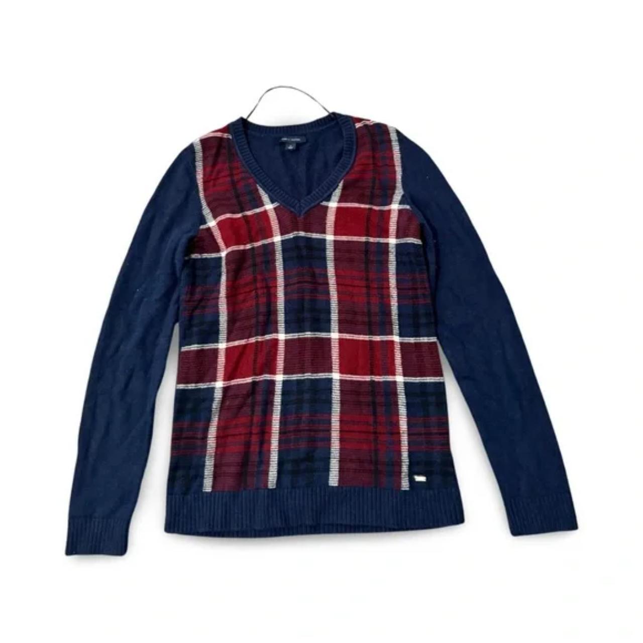 Tommy Hilfiger Plaid Knitted Sweater