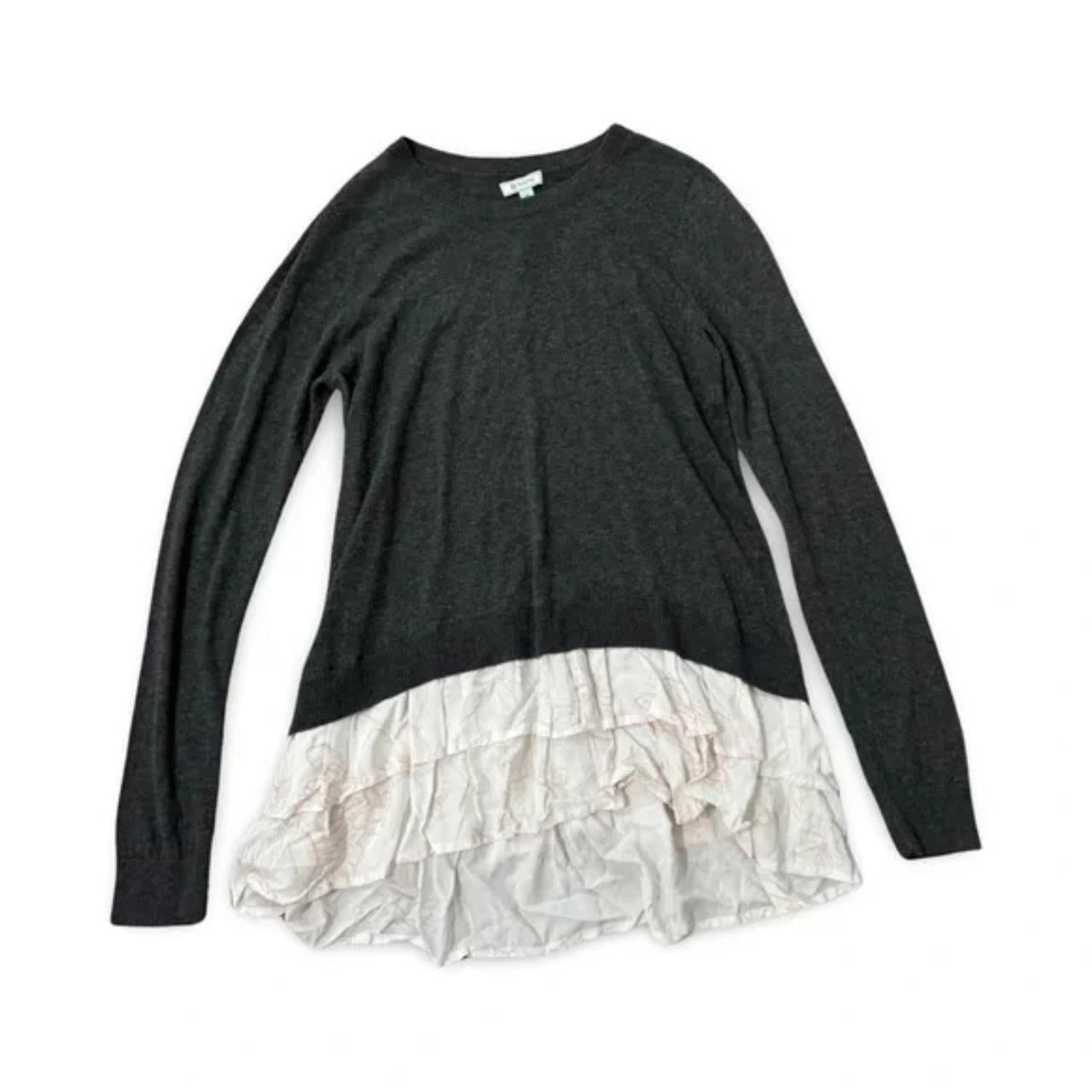 Susina Layered Laced Lightweight Long Sleeve Blouse Top