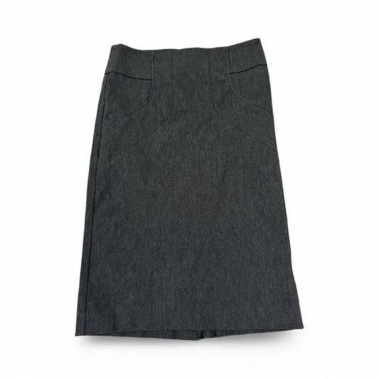 Zinc Grey Office Grey Skirt