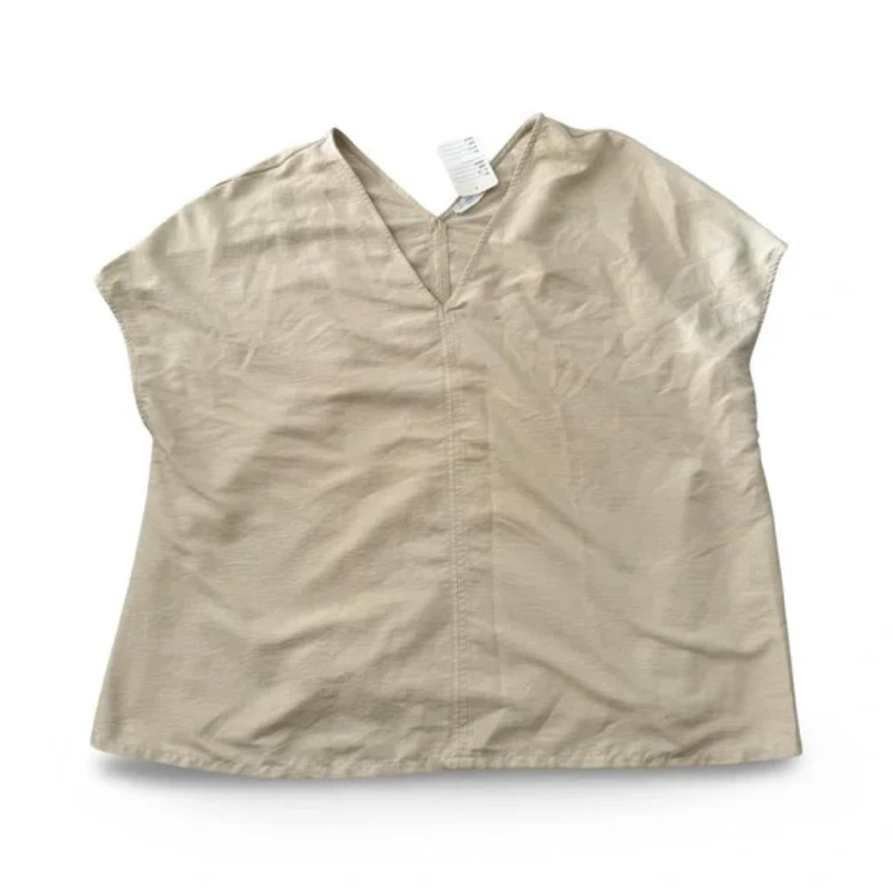 Primark Cares Nude V Neck Blouse Top