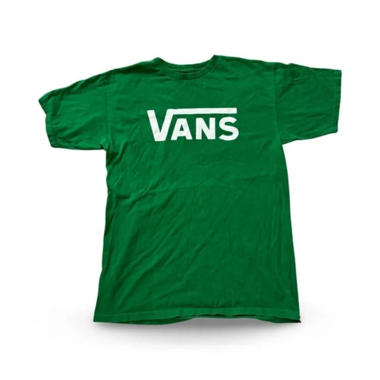 Vans Green Logo Short Sleeve Tee Shirt