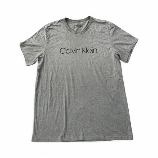 Calvin Klein Long Grey Logo Tee Shirt