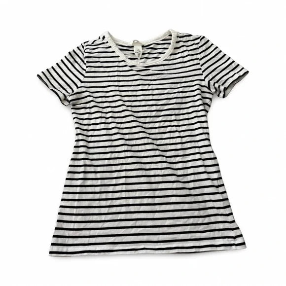 H&M Stripe Short Sleeve Shirt Top