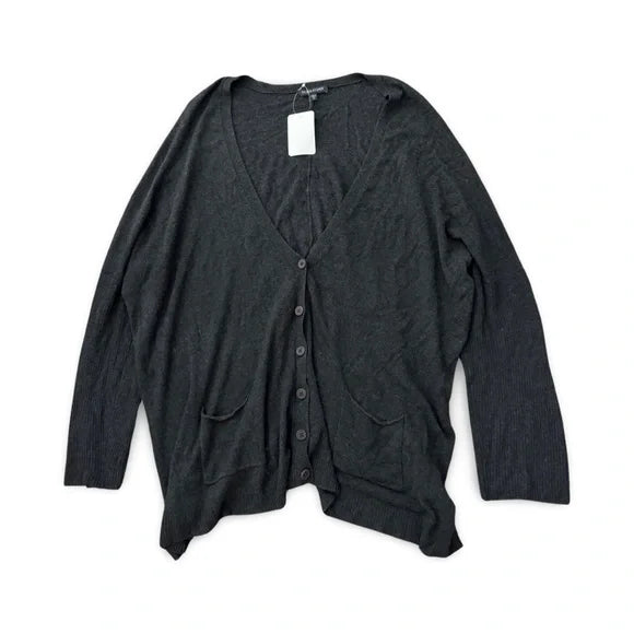 Eileen Fisher Buttoned Loose Long Sleeve Cardigan