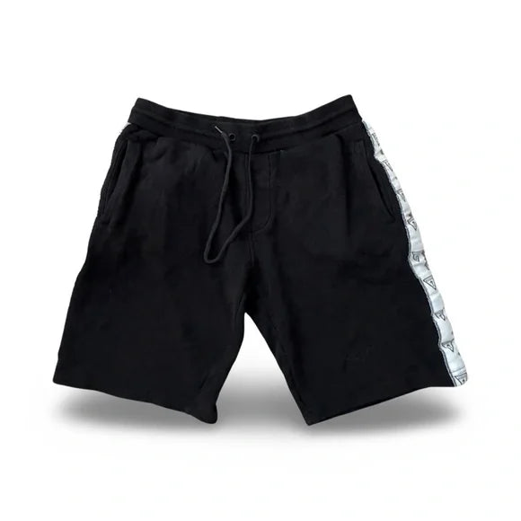 Guess Side Logo Black Sweater Shorts