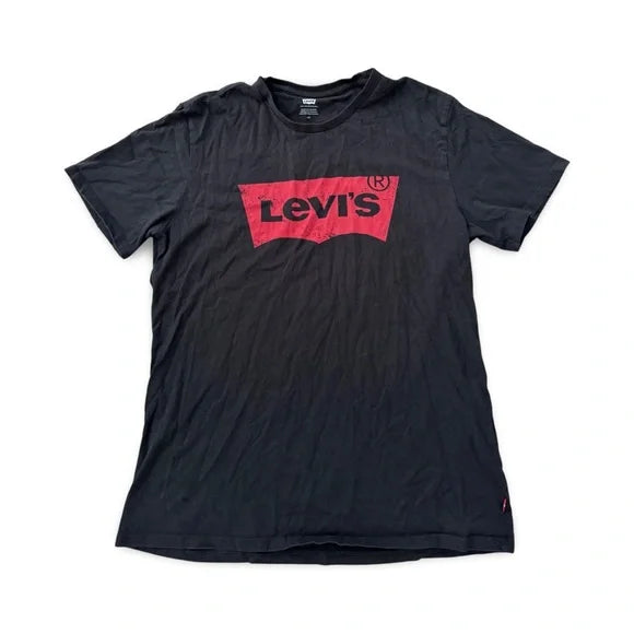 Levis Short Sleeve Black Graphic Logo Tee Shirt