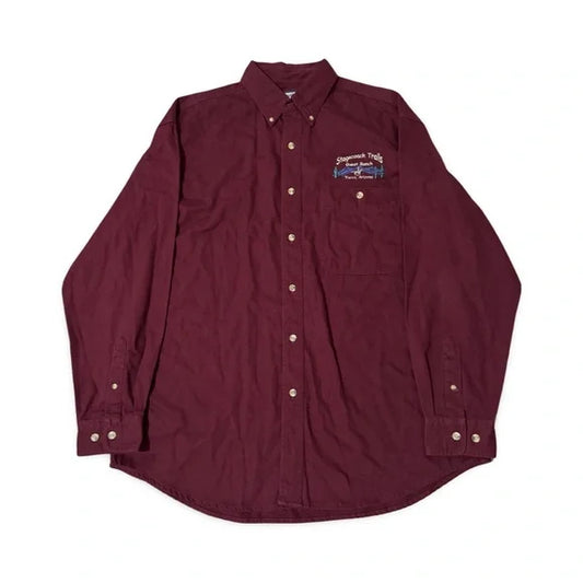 Lee Burgundy Yucca Arizona Button Down Shirt