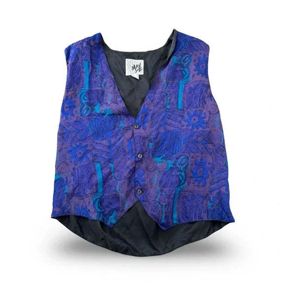 BMAX Vintage Purple Silk Vest Top