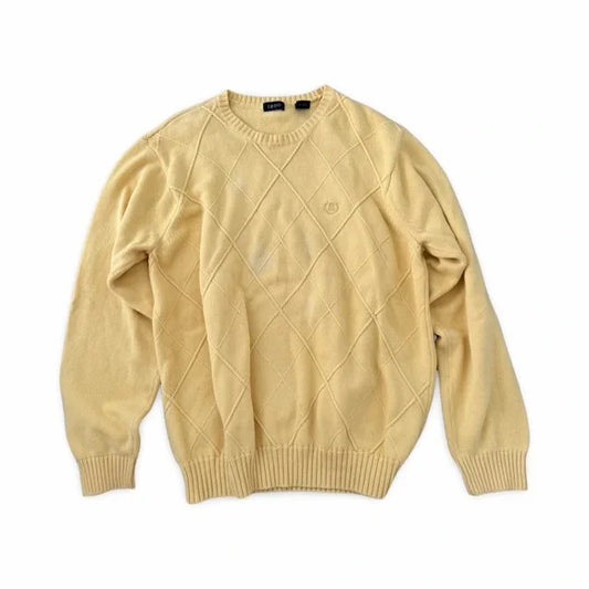 IZOD Yellow Heavy Knitted Sweatshirt Sweater